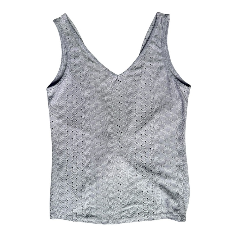 Elegant Gray Lace Women's Top